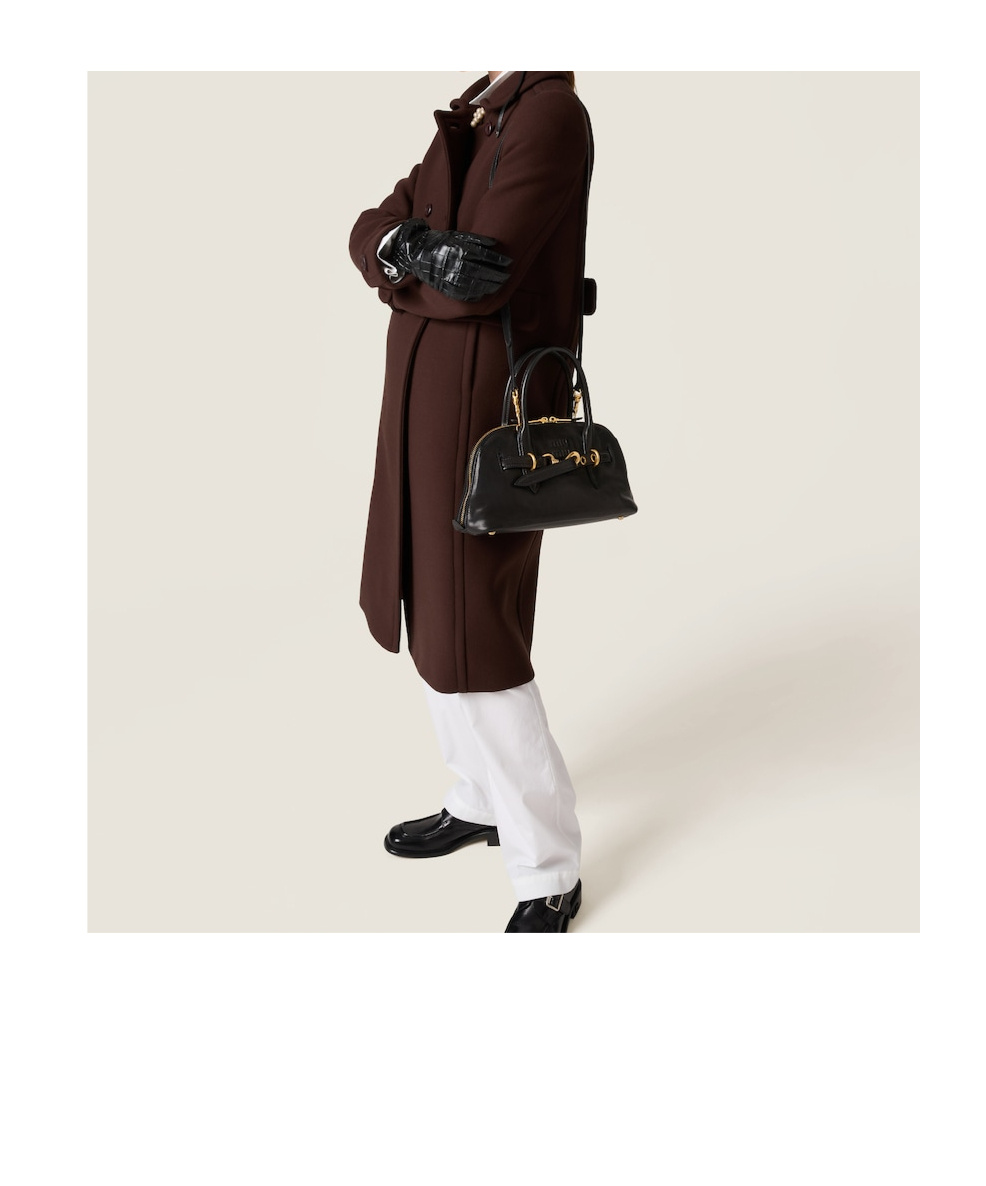 Miu Miu Aventure Shoulder Bag In Black
