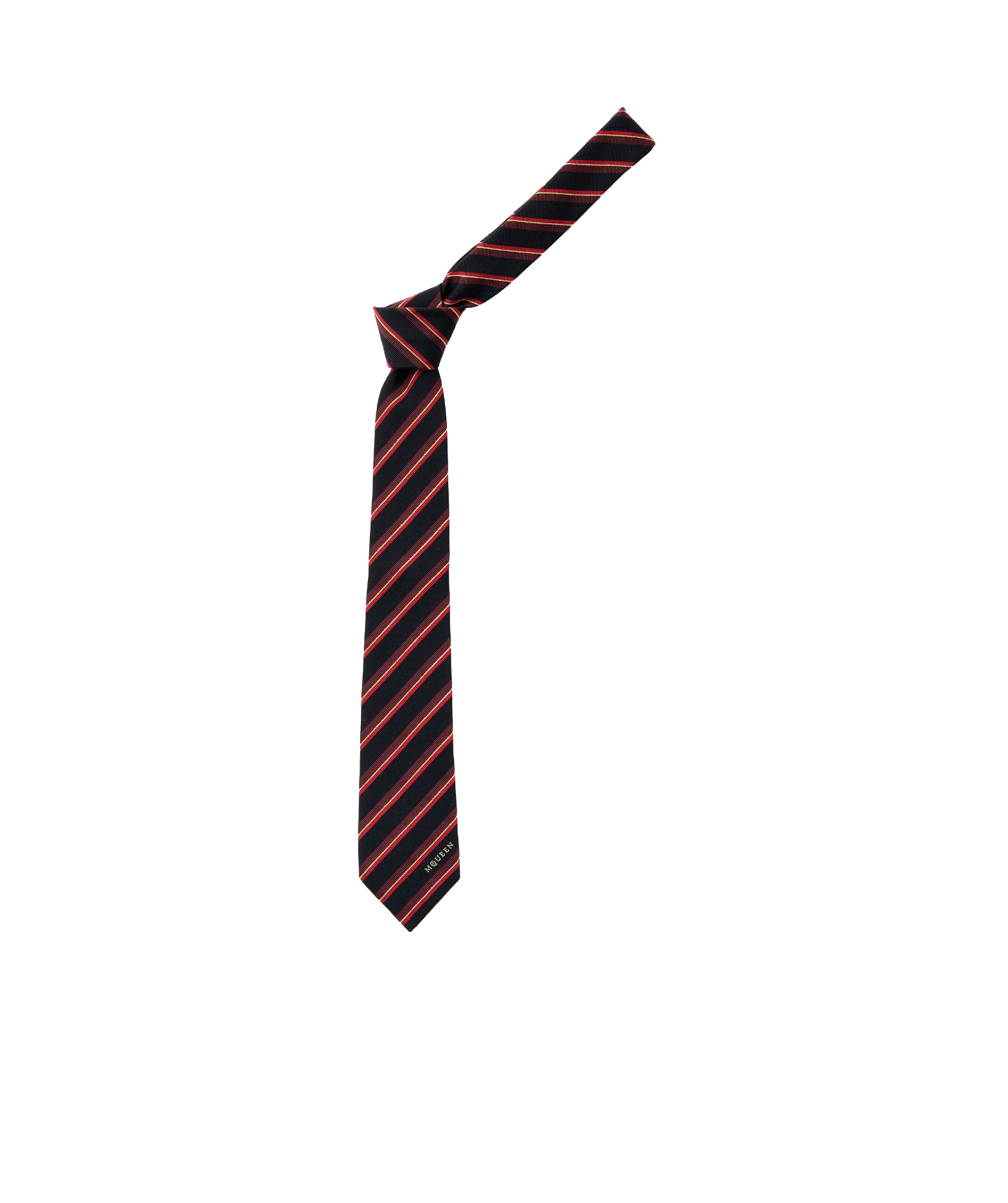 Alexander Mcqueen College Tie In Black