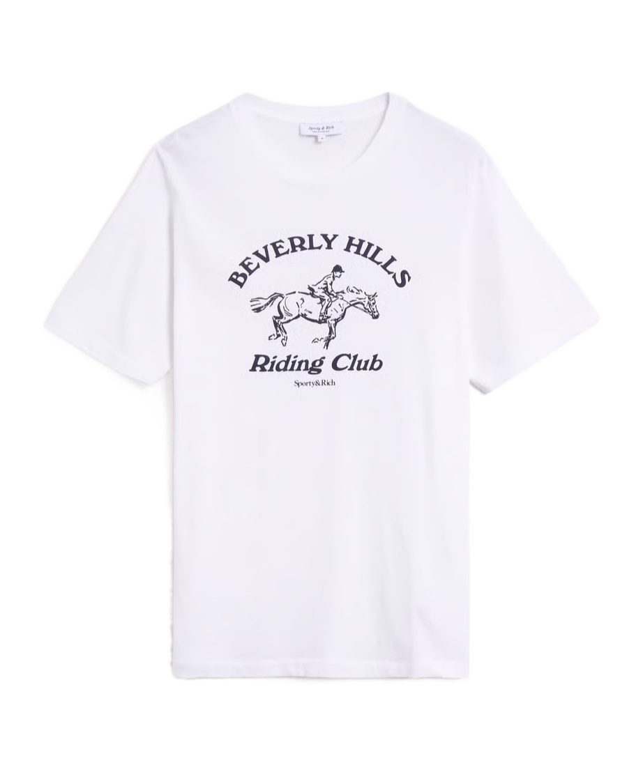 Sporty And Rich Beverly Hills Riding Club T-shirt In White