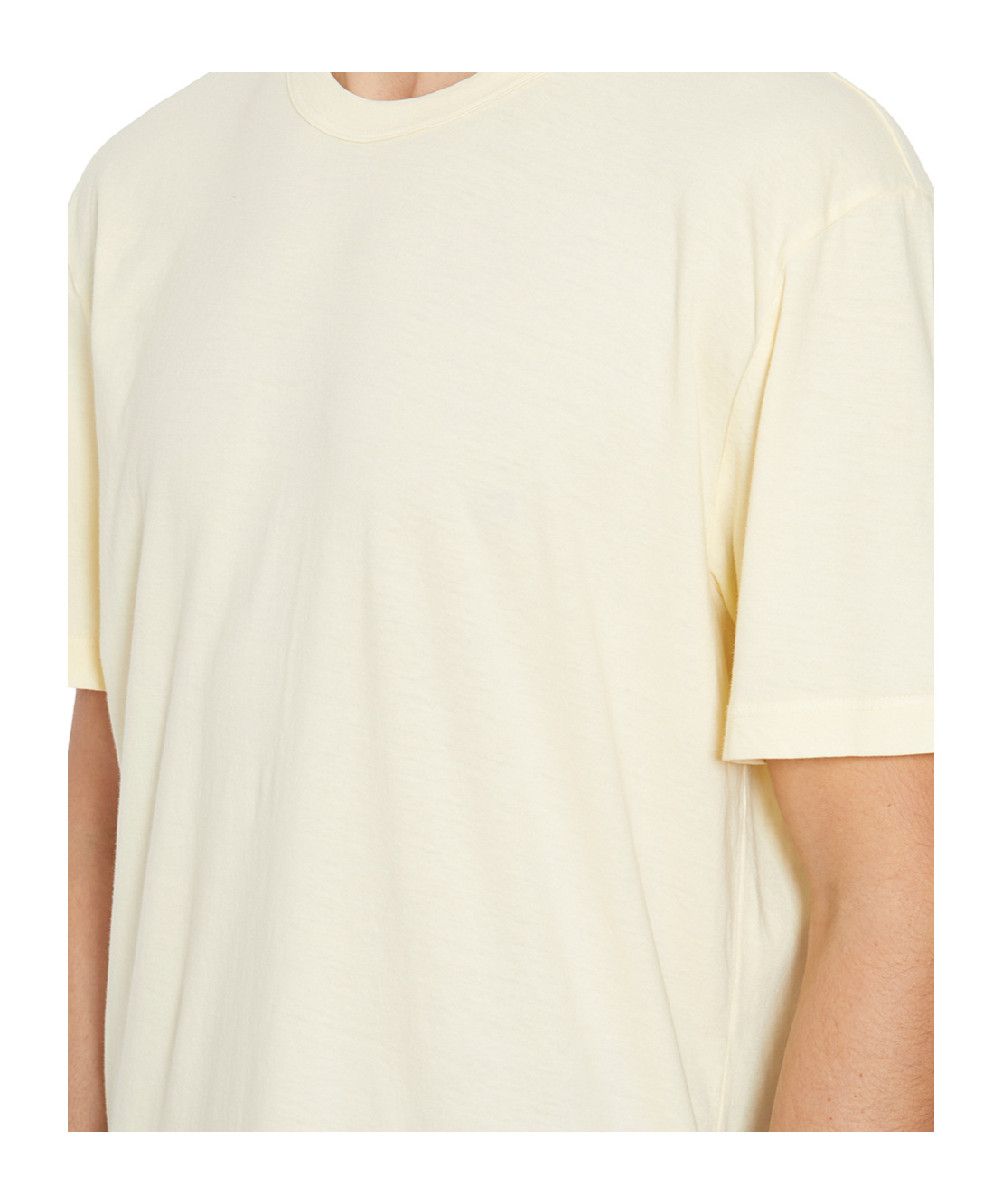 James Perse Round Neck Short Sleeve T-shirt In White