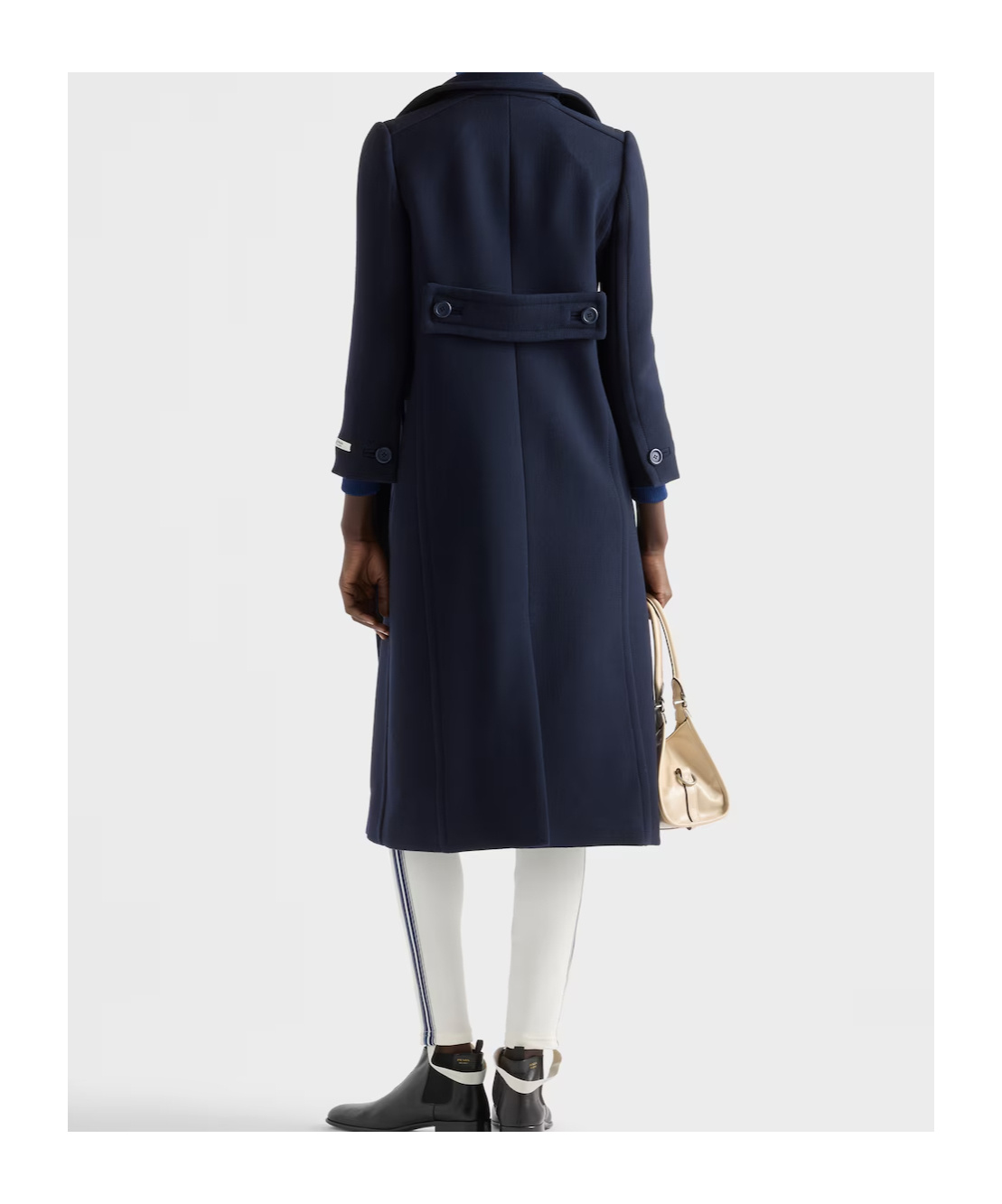 Prada Ivory Technical Fabric Leggings In White