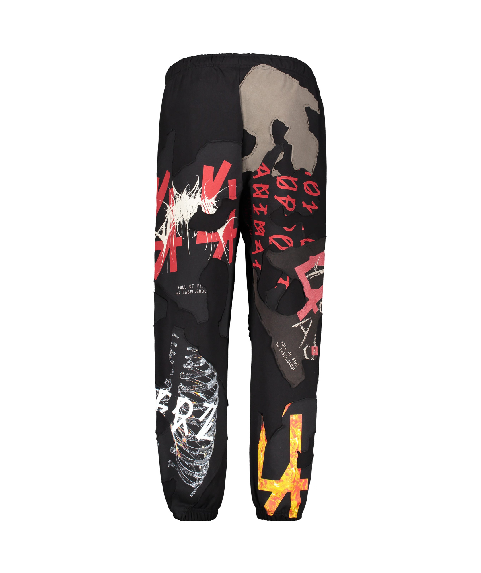 44 Label Group Graphic-print Track Pants In Black