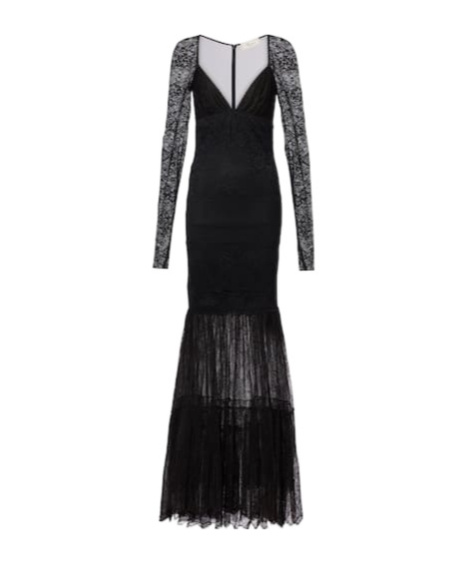 Blumarine Lace Gown In Black