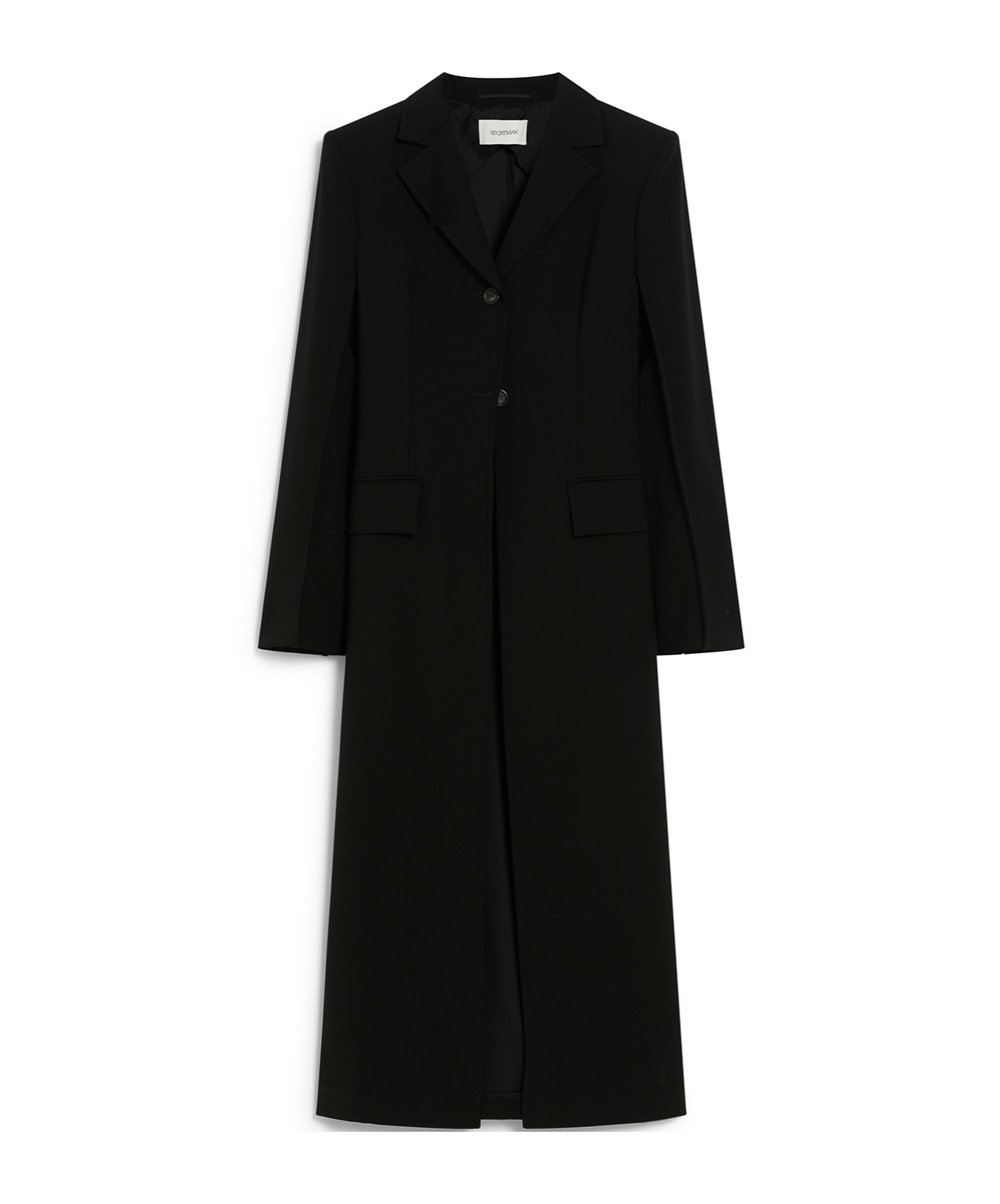 Sportmax Stretch Duster Coat In Technical Viscose In Black