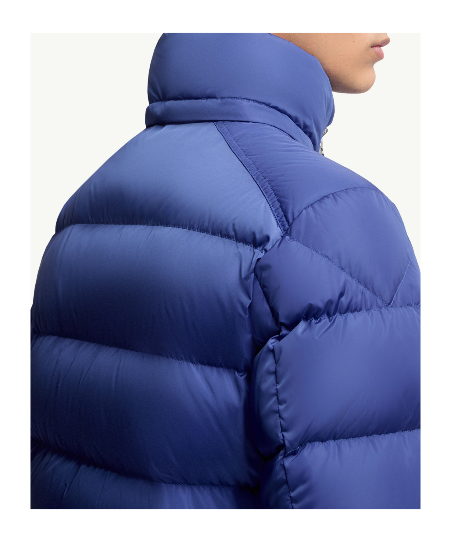 Moncler Maya Nylon Down Jacket In Blue