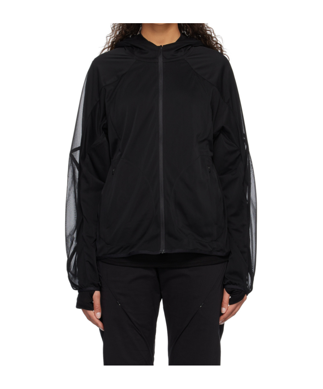 Post Archive Faction (paf) Stitchable Hooded Sweatshirt In Black