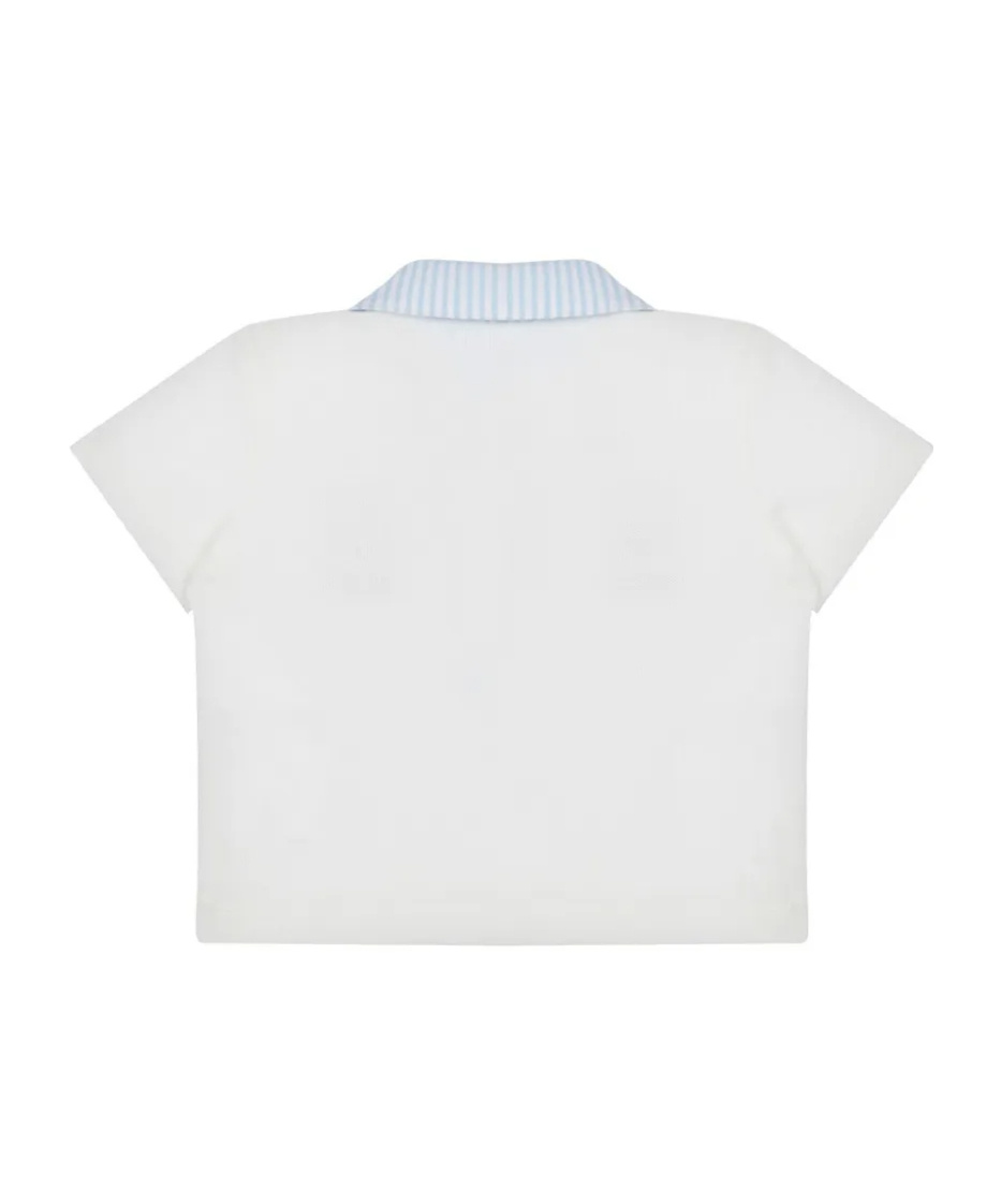 Moschino Baby Boys Teddy Bear Polo Shirt In White