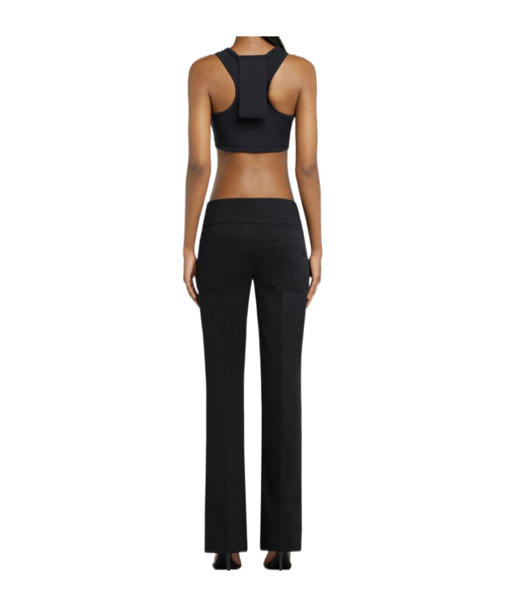 Courrèges Courregès Crop Top In Black