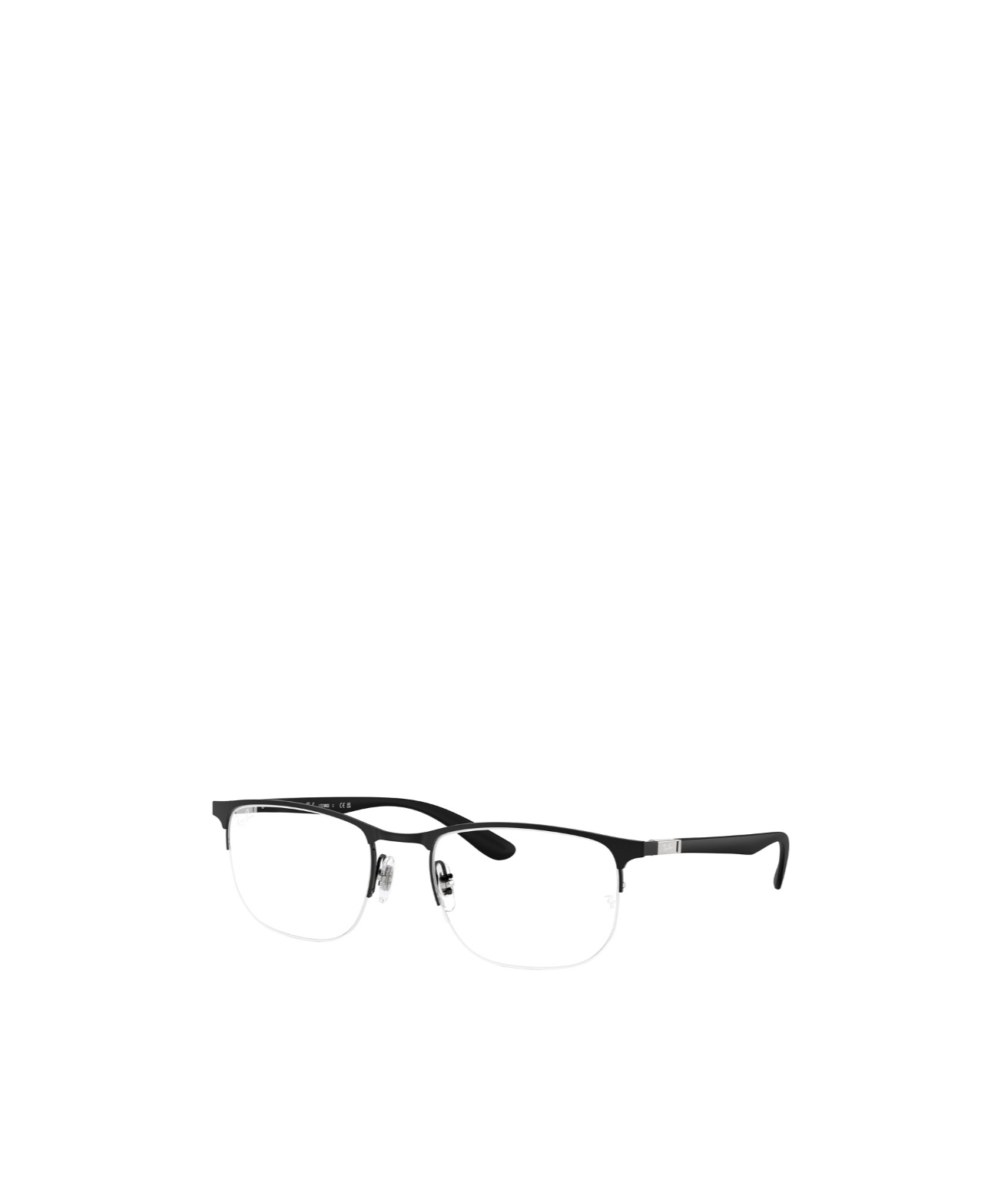 Ray Ban Half-rim Design Glasses In Black