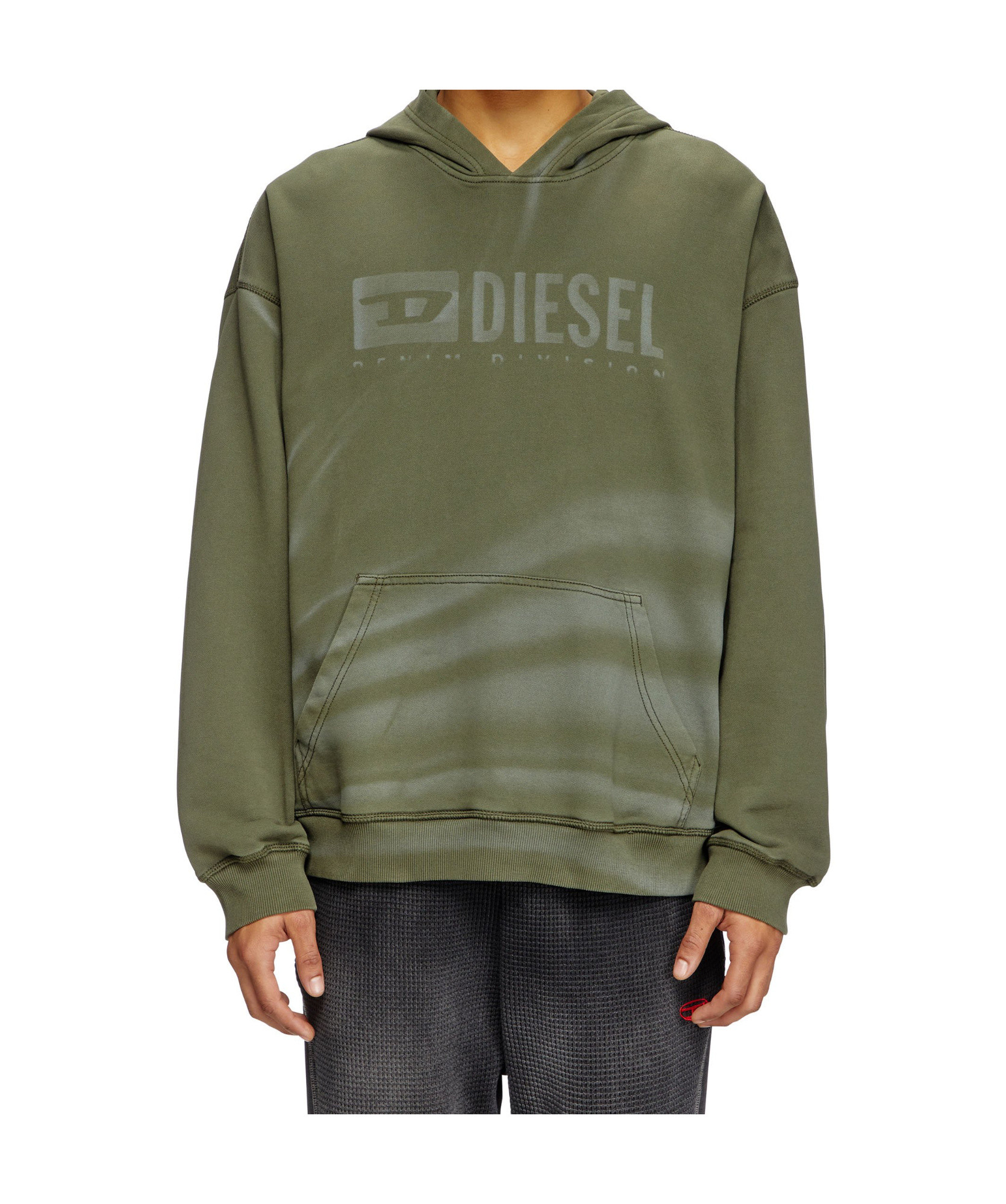 Diesel S-boxt-hood-r9 Hoodie In Green