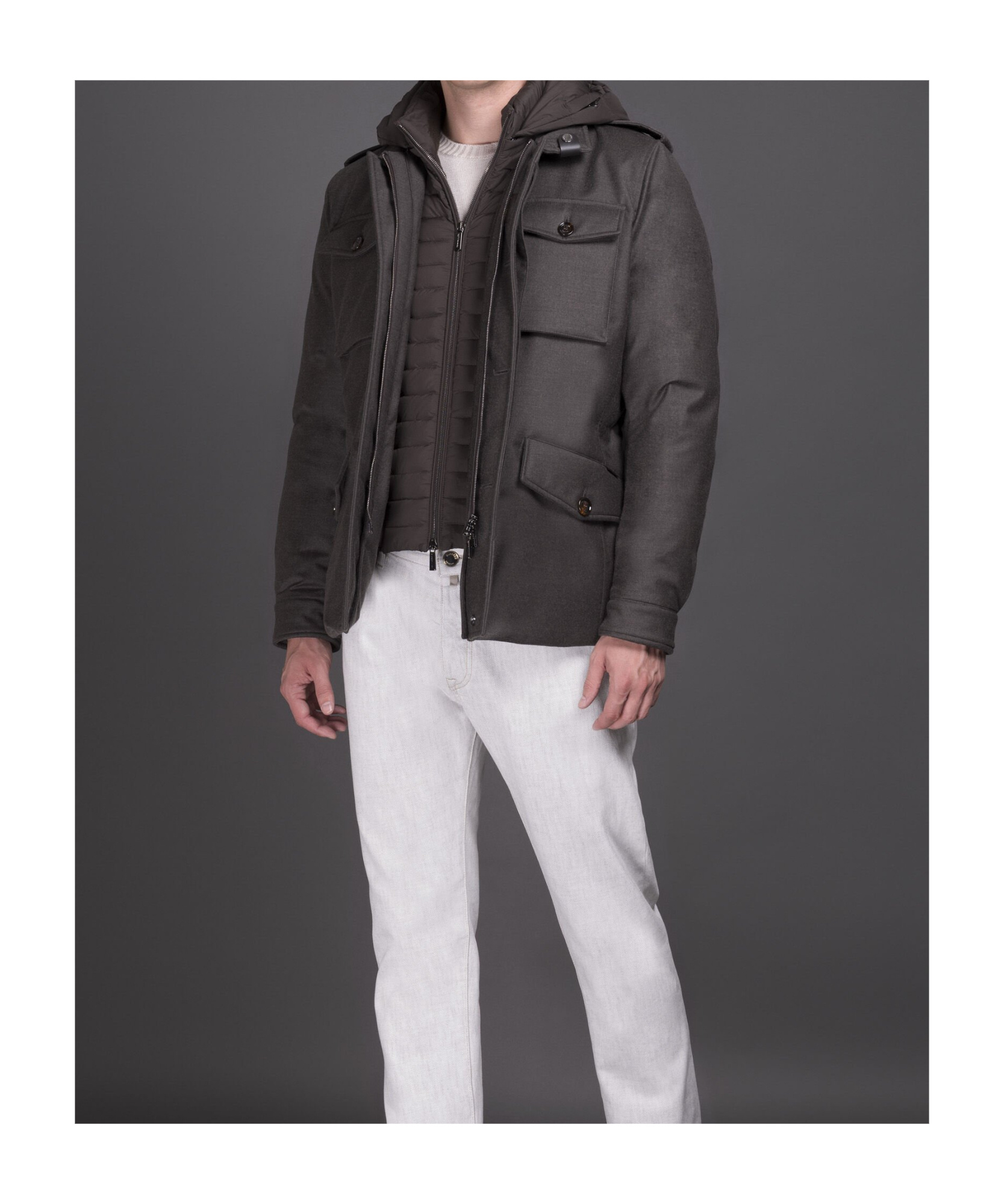 Moorer Hooded Down Jacket In Black