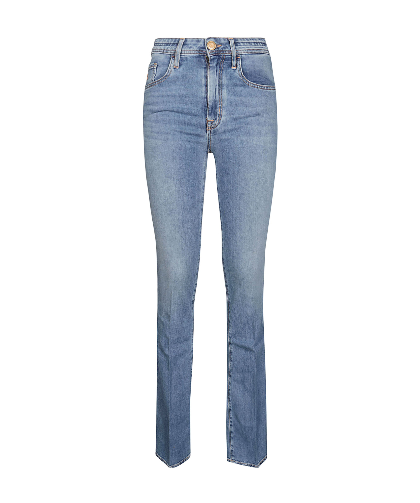 Jacob Cohen Regular Bootcut Jeans Contrast Stitching In Blue