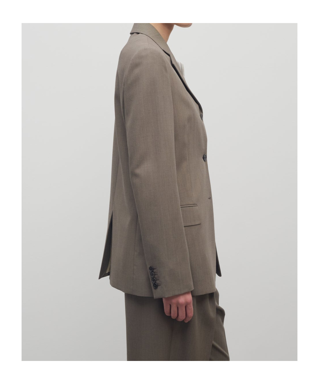The Row Kimiko Wool And Silk Jacket In Brown