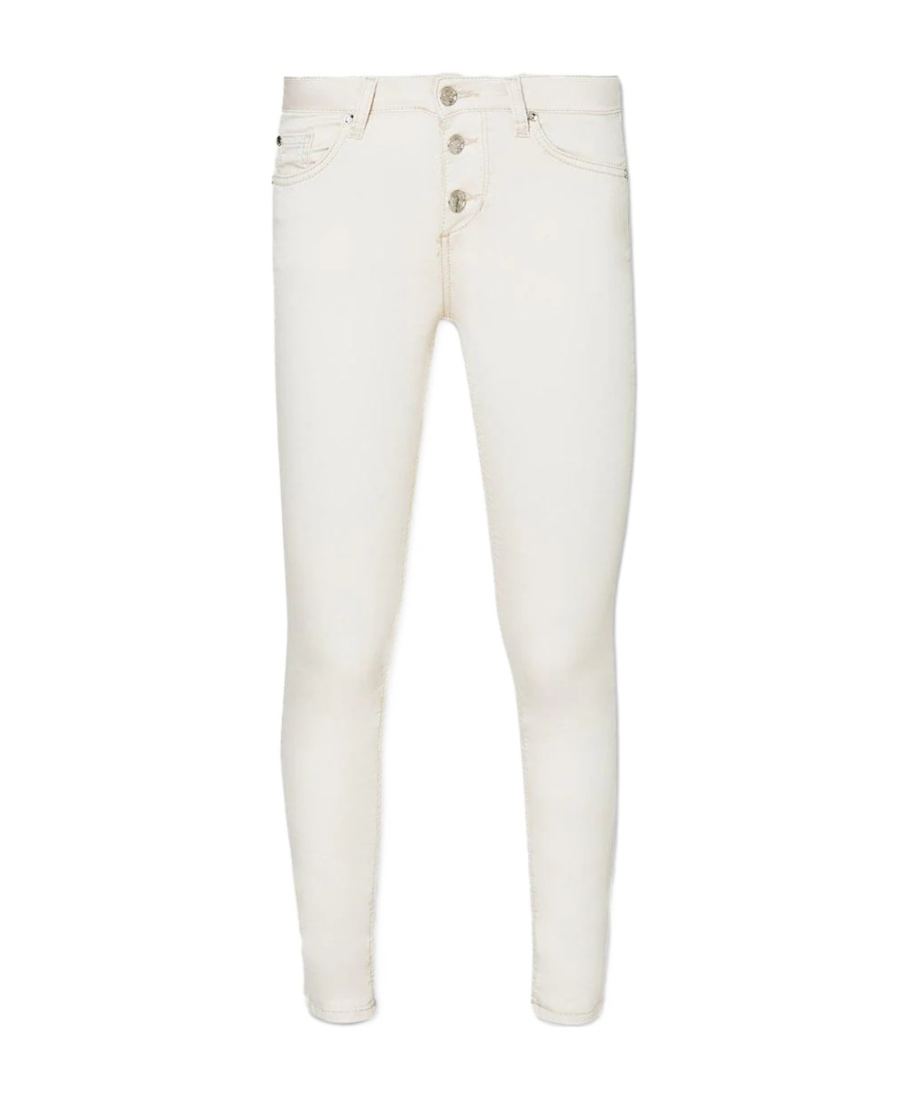 Liu •jo Elastic Ruffle Casual Pants In Gray
