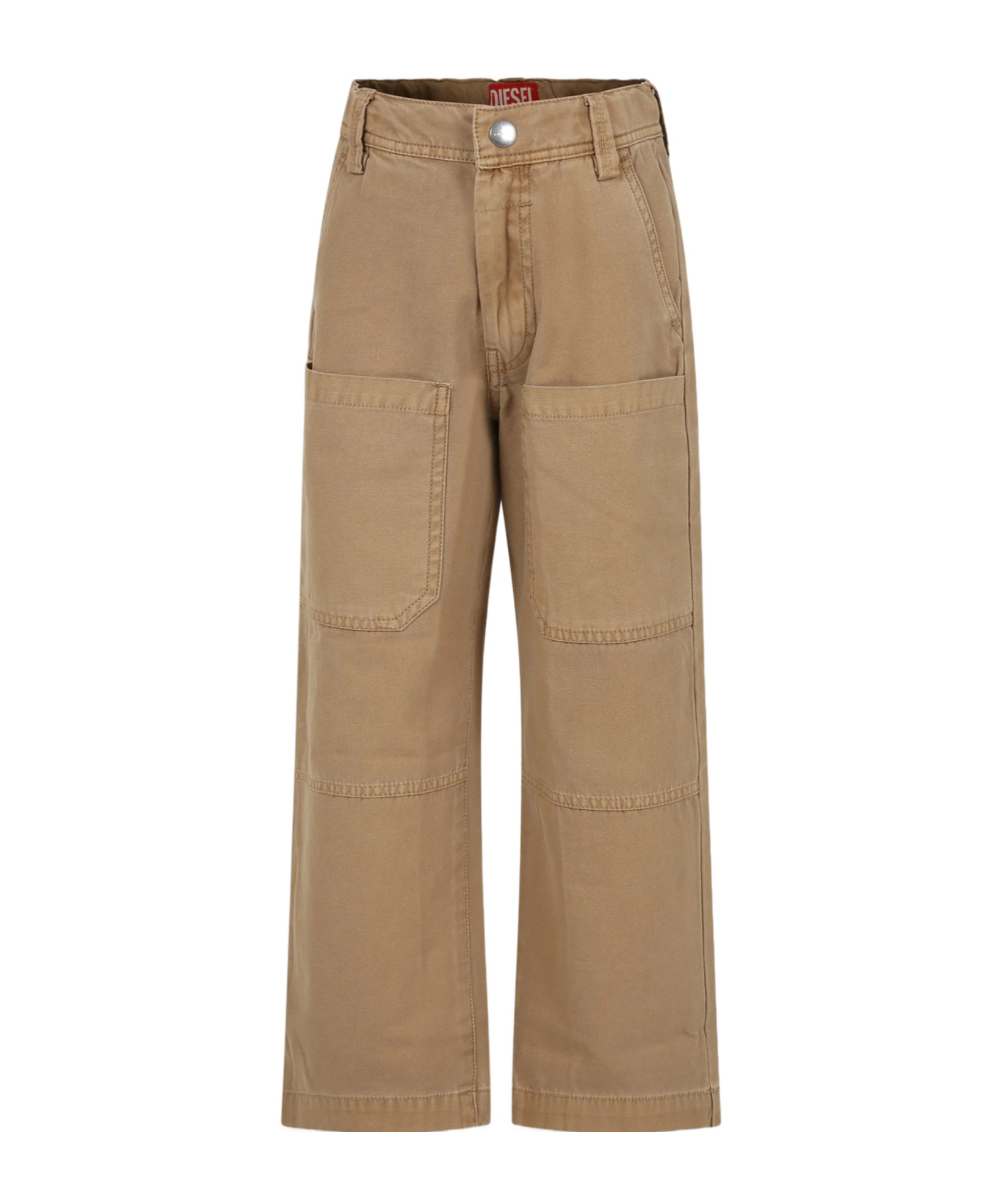 Diesel Patch Pocket Trousers In Brown