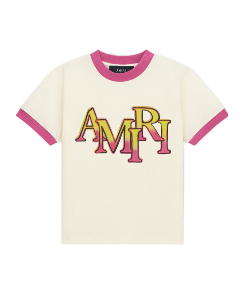 AMIRI STAGGERED RINGER T-SHIRT