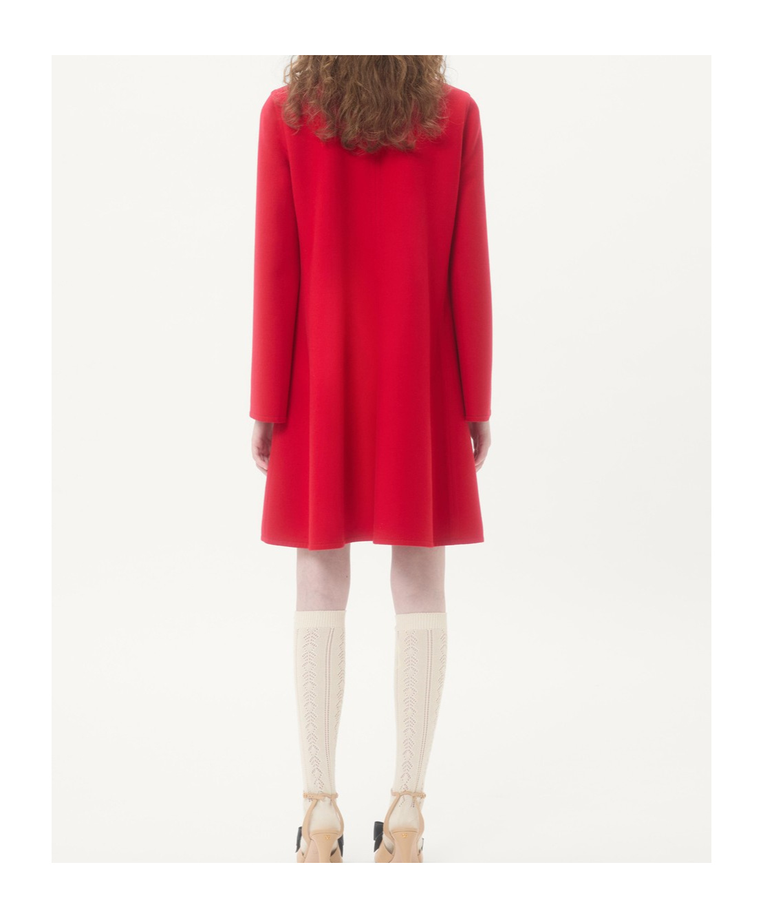 Valentino Vgold Button-up Coat In Red