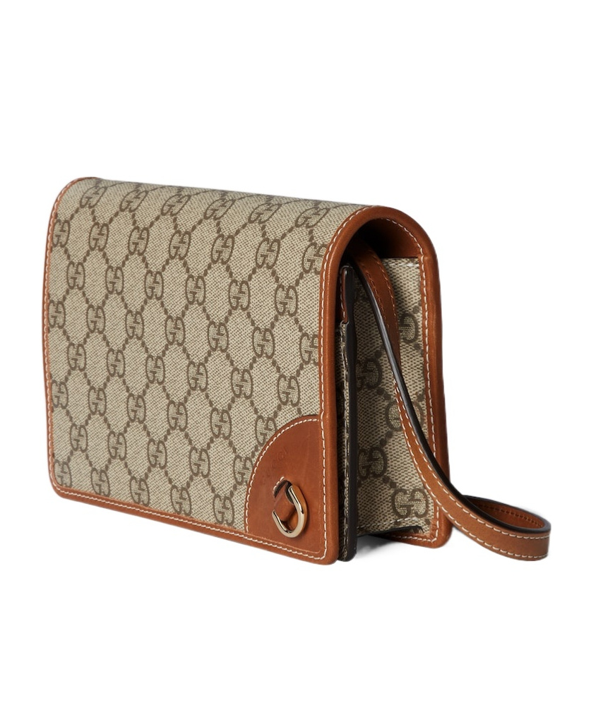 Gucci Gg Emblem Super Mini Shoulder Bag In Multi