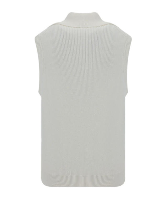Brunello Cucinelli Sleeveless Sweater In Gray