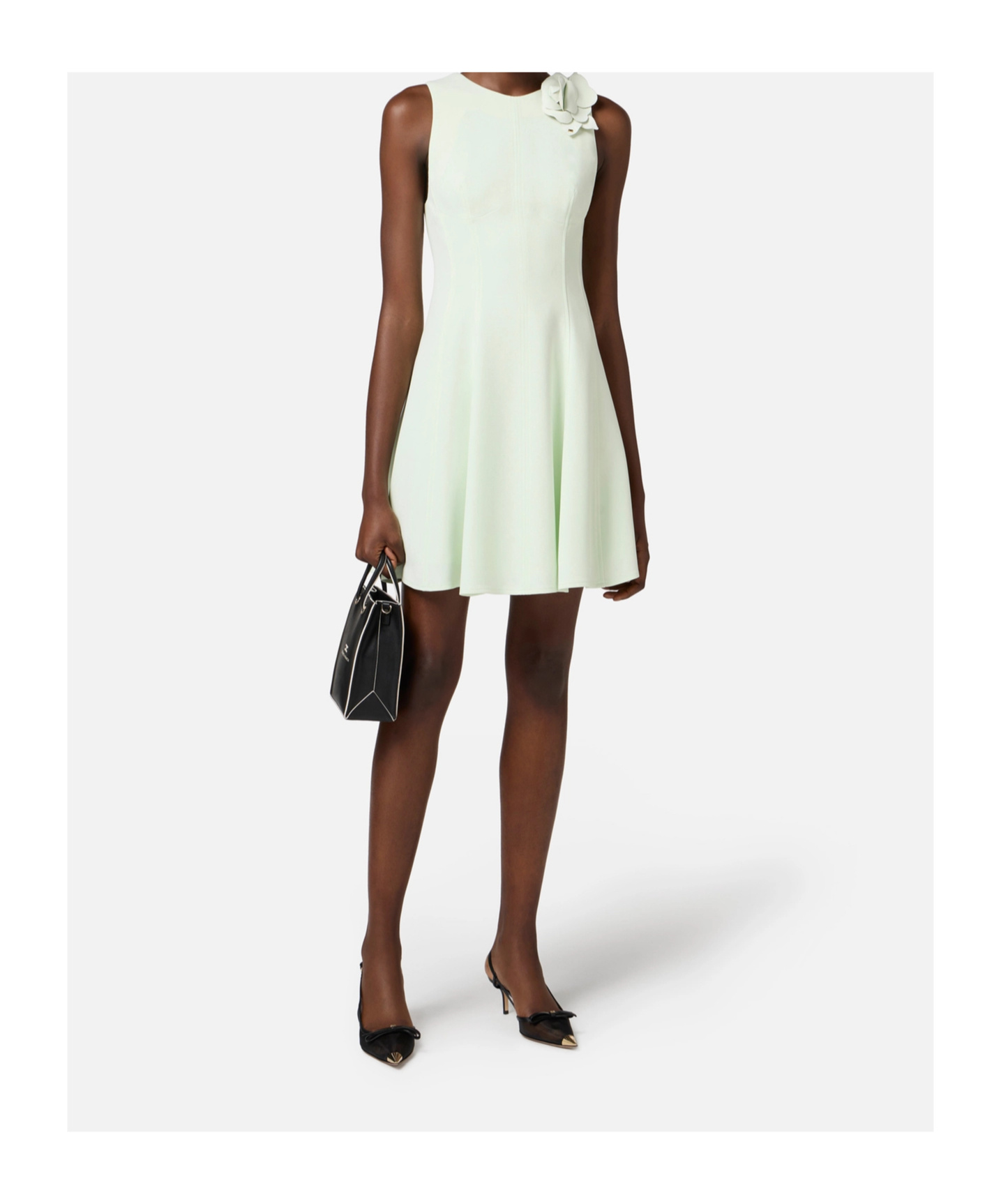Elisabetta Franchi Vestido Midi - Blanco In White
