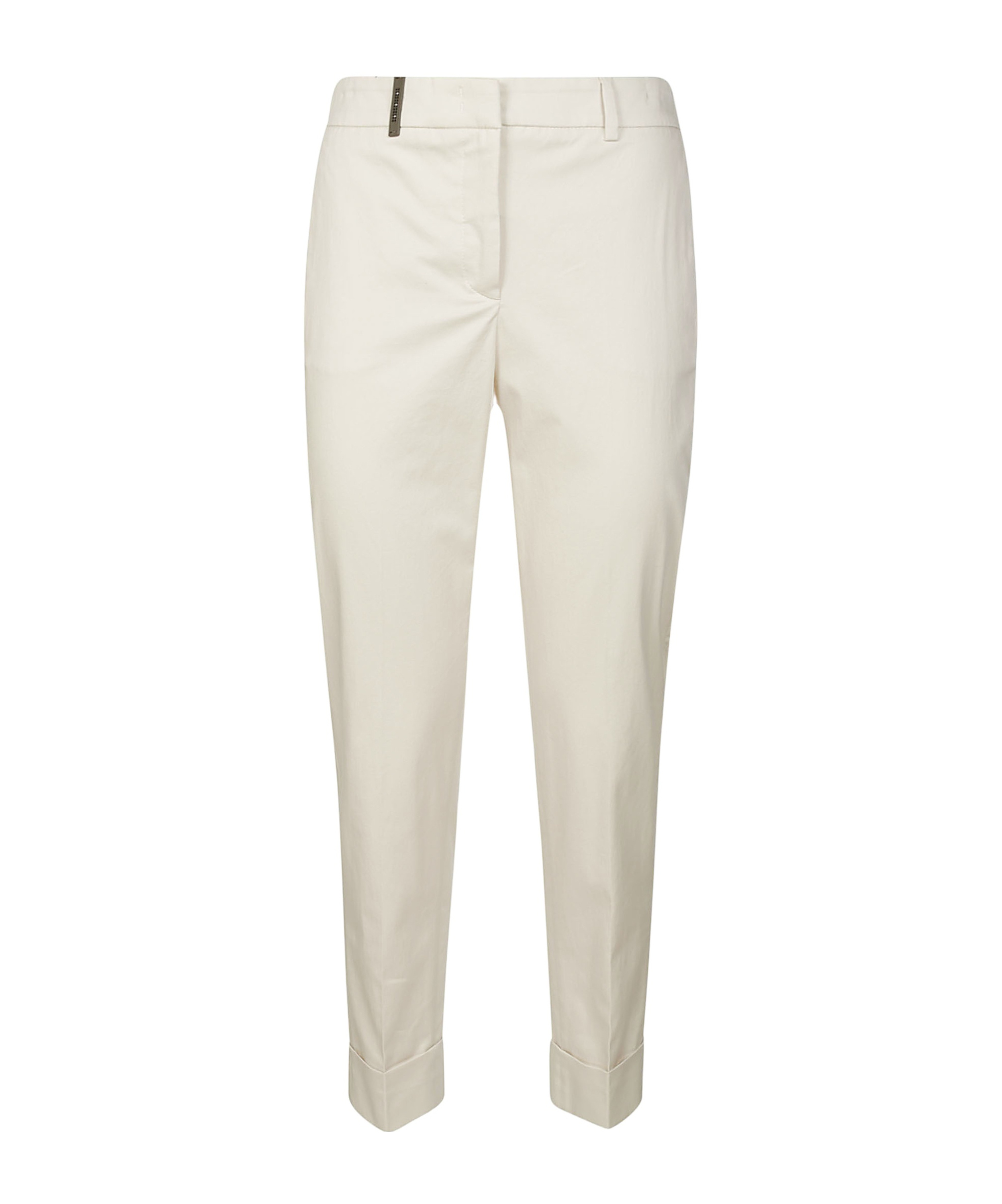 Peserico Belt Loops Slacks In White
