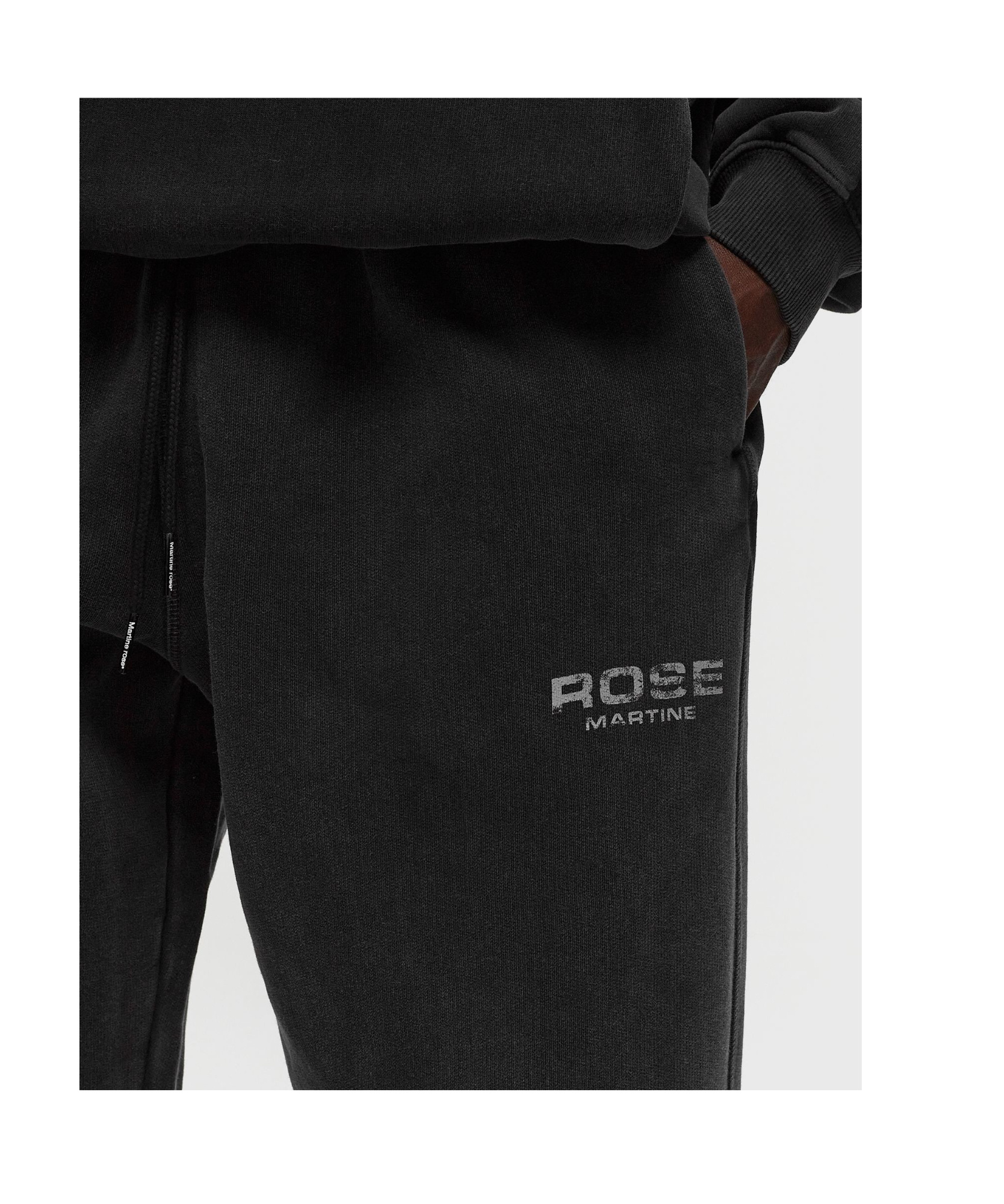 Martine Rose Wide-leg Sweatpants In Black