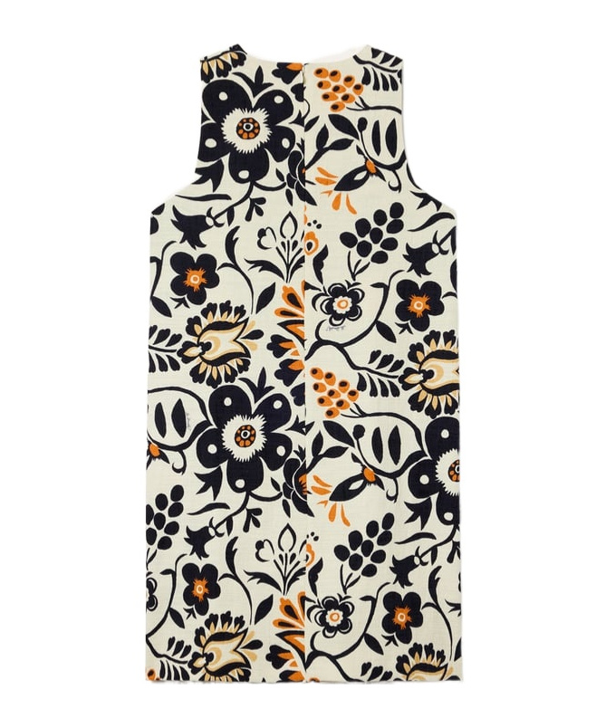 La Doublej Racer Floral-print Mini Dress In Multi