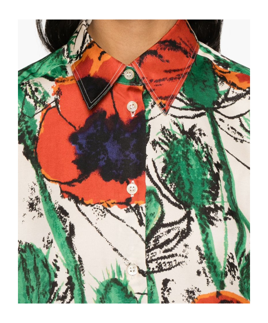 Wales Bonner Althea Shirt In Multicolor