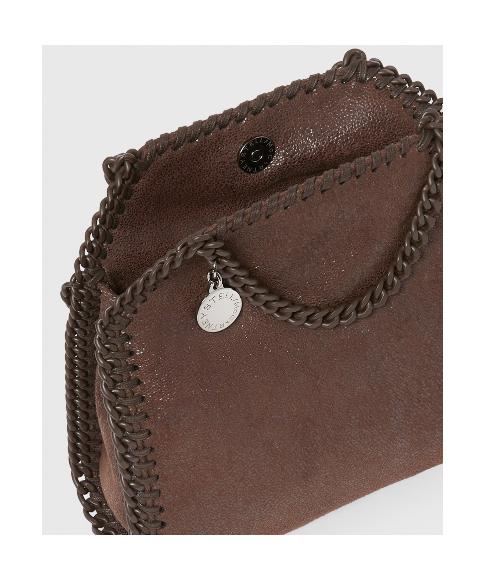 Stella Mccartney Falabella Mini Enamel Tote Bag In Multicolor