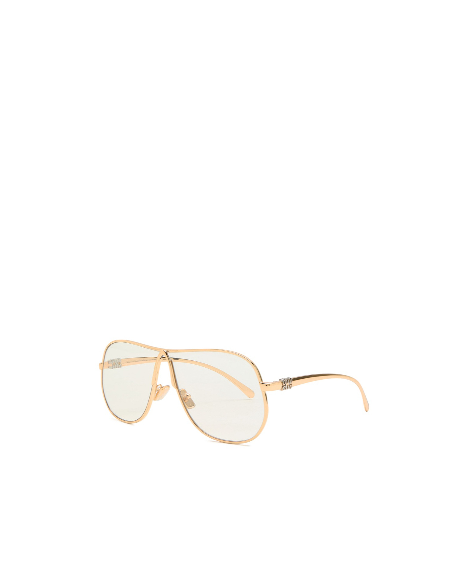 Miu Miu Aviator-style Optical Glasses In White