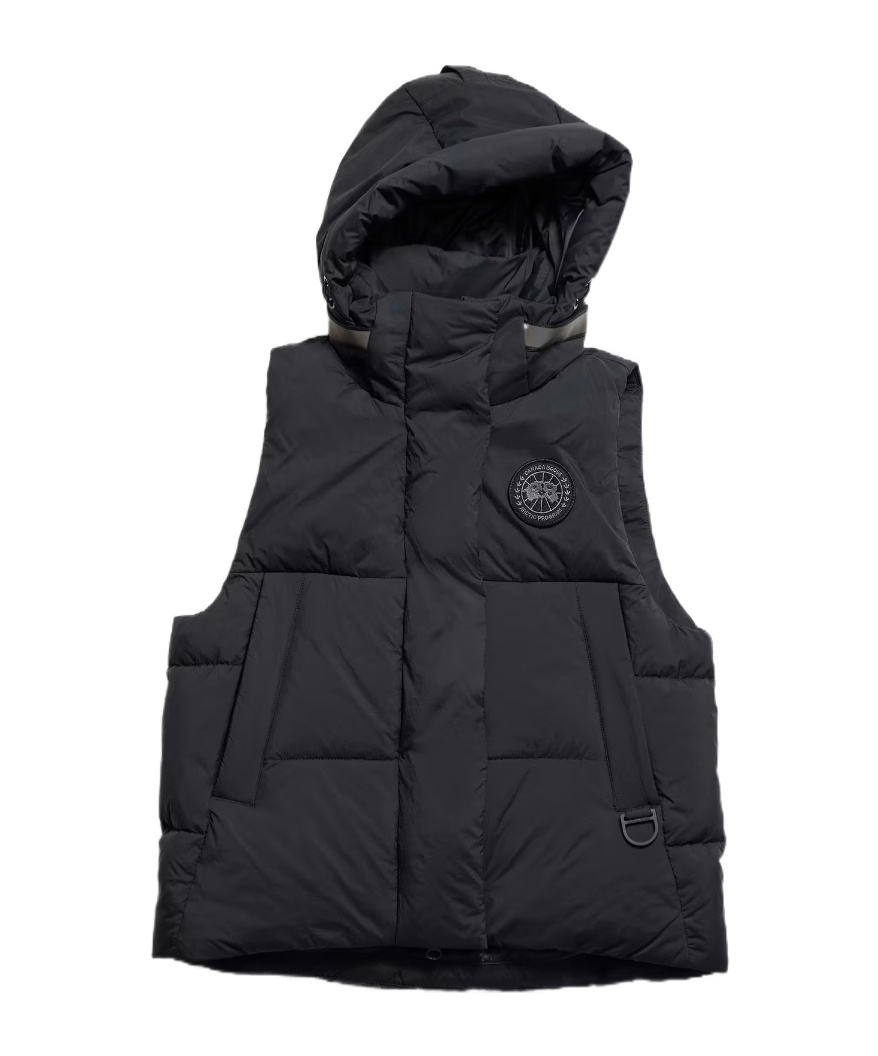 Canada Goose Junction Puffer Vest Black Label In Black