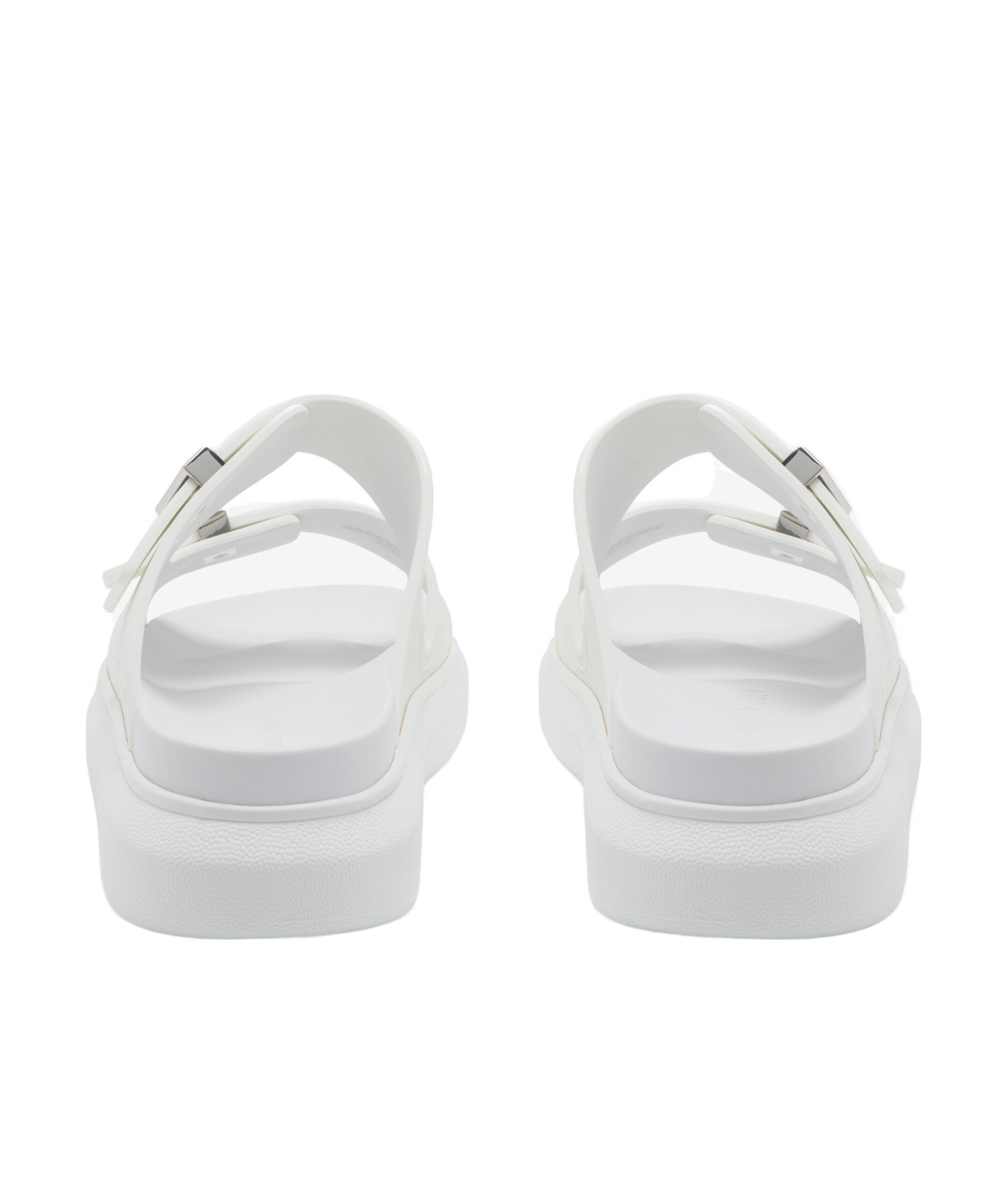 Alexander Mcqueen Oversized Hybrid Slide In Ivory