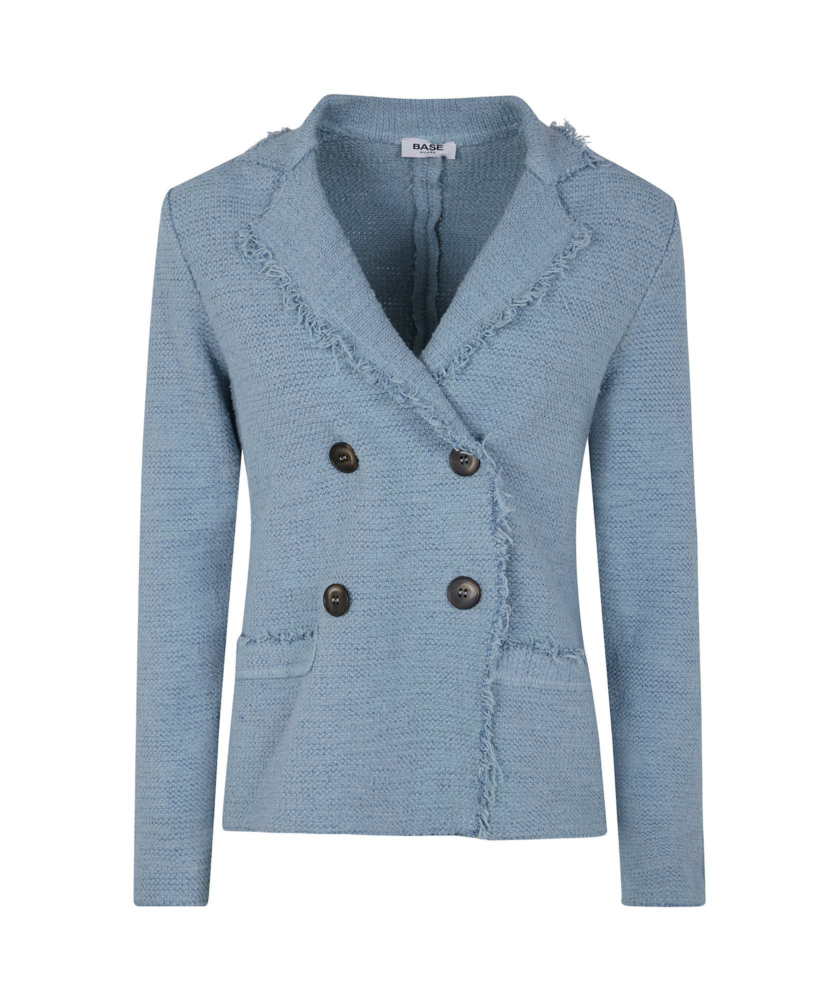 Baserange Double-breasted Casual Jacket In Blue
