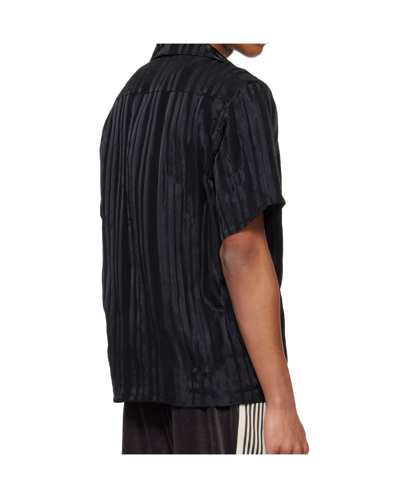 Needles Short-sleeved Circular Print Shirt In Black/purple