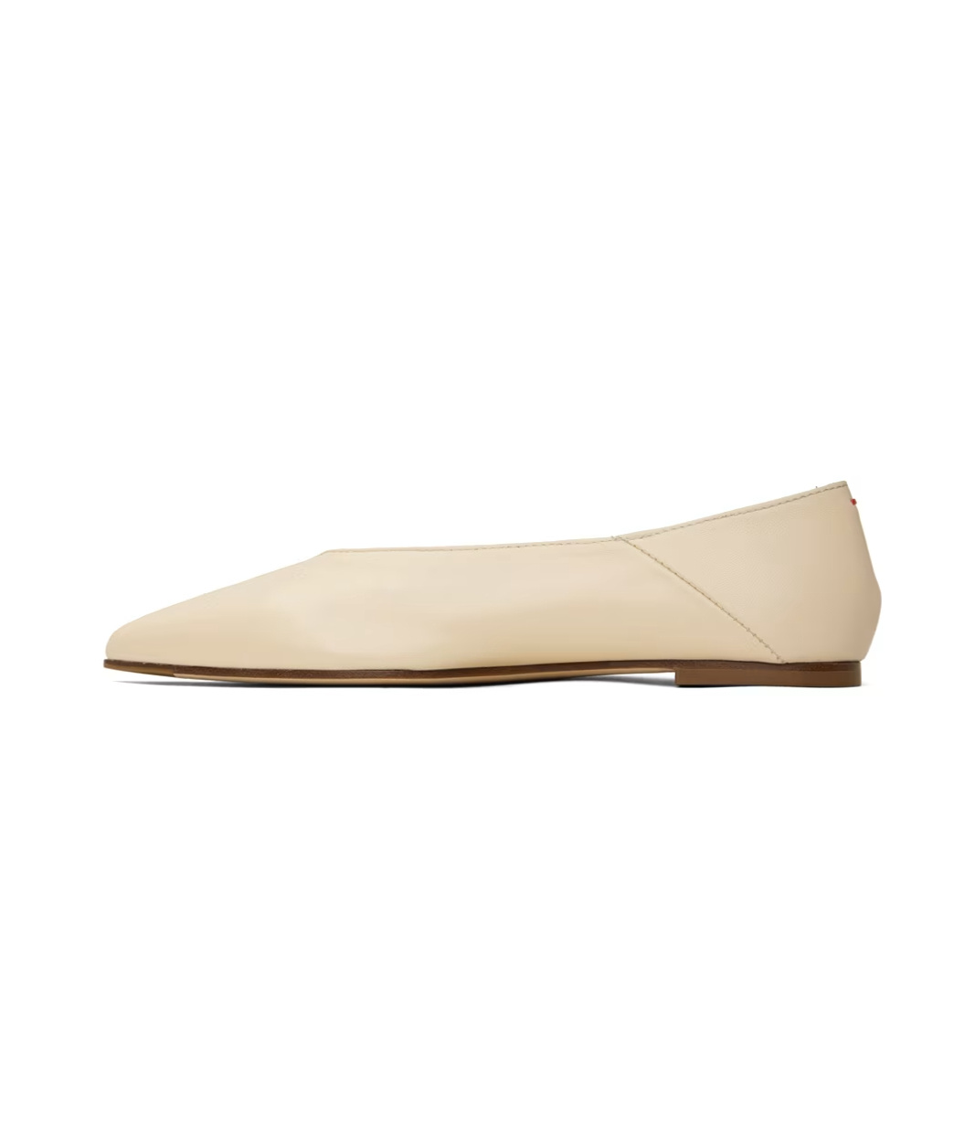 Aeyde Pointed Toe Flat Shoes With Minimalist Design In Nude