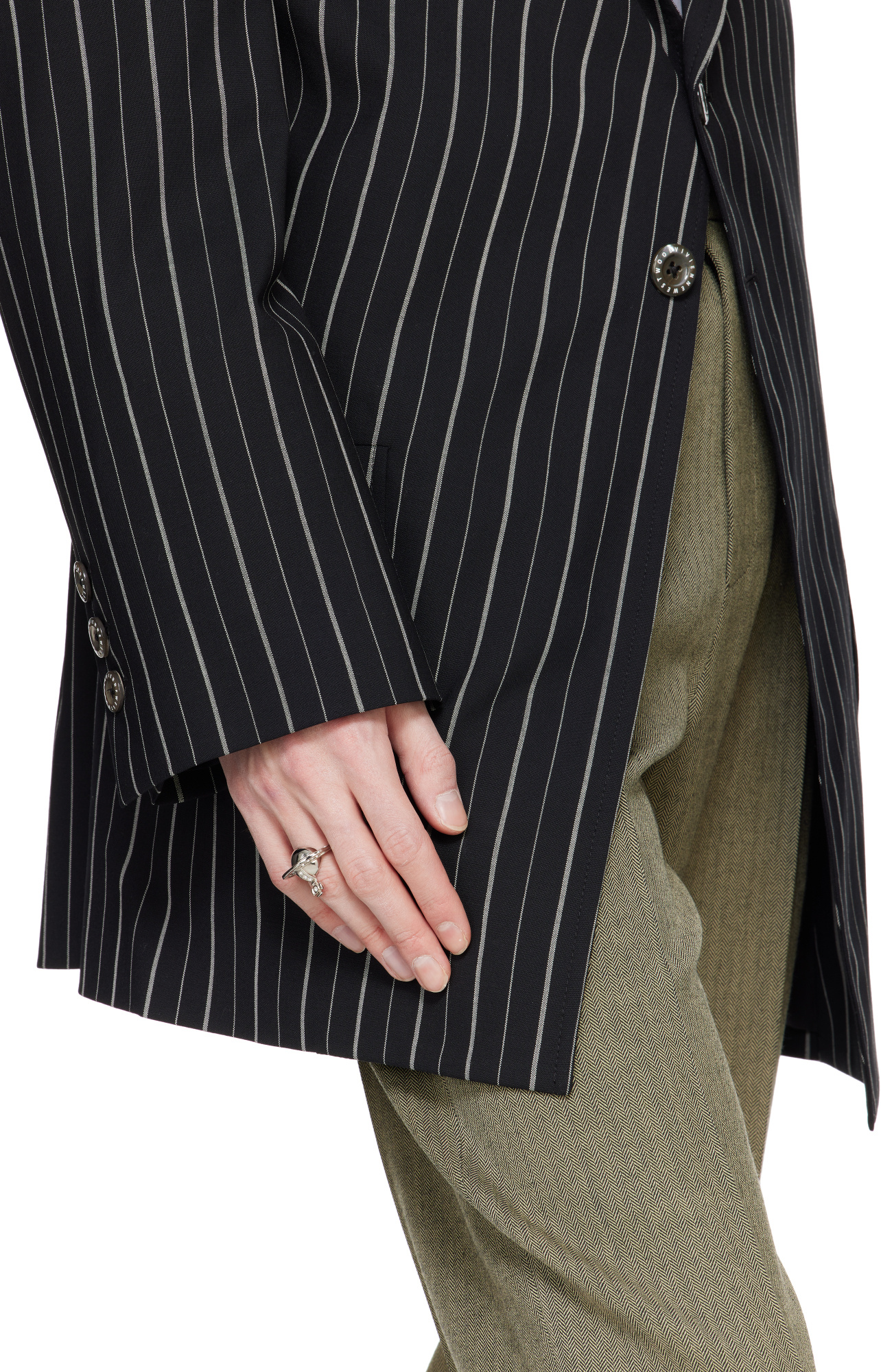 Vivienne Westwood Solid Orb Ring In Silver