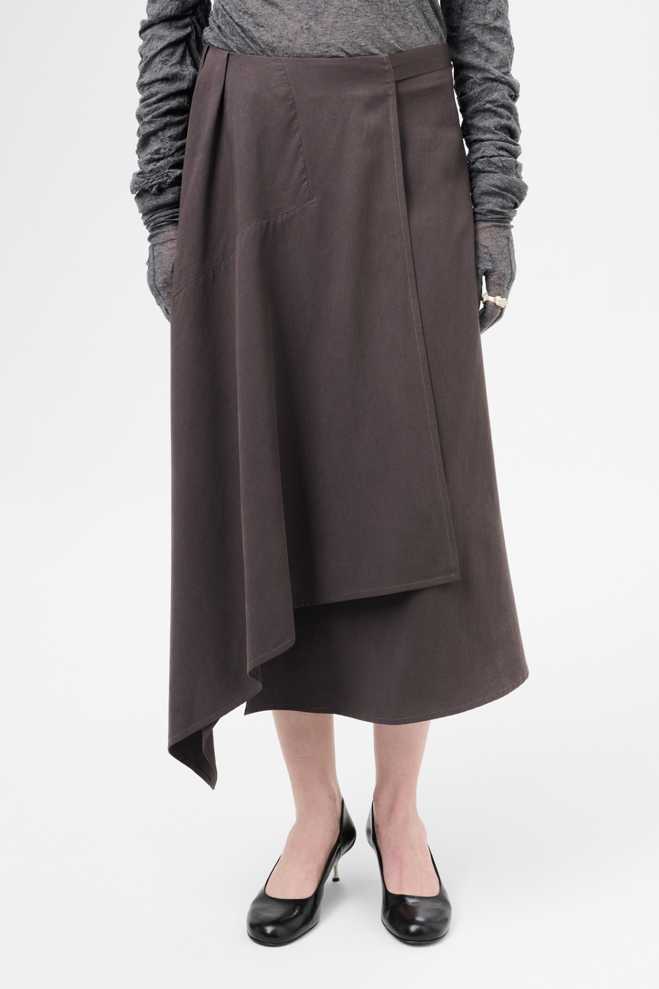 Our Legacy Spinnaker Midi Skirt In Black