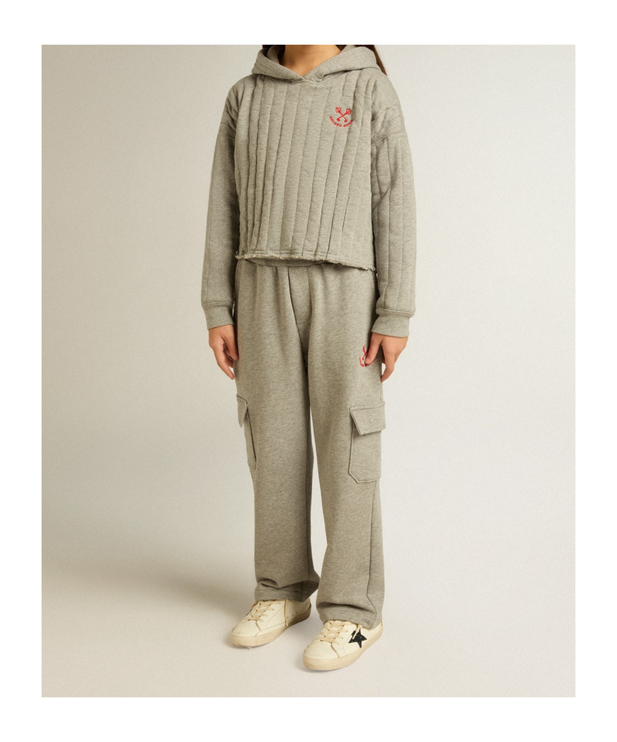 Golden Goose Journey Hoodie In Gray