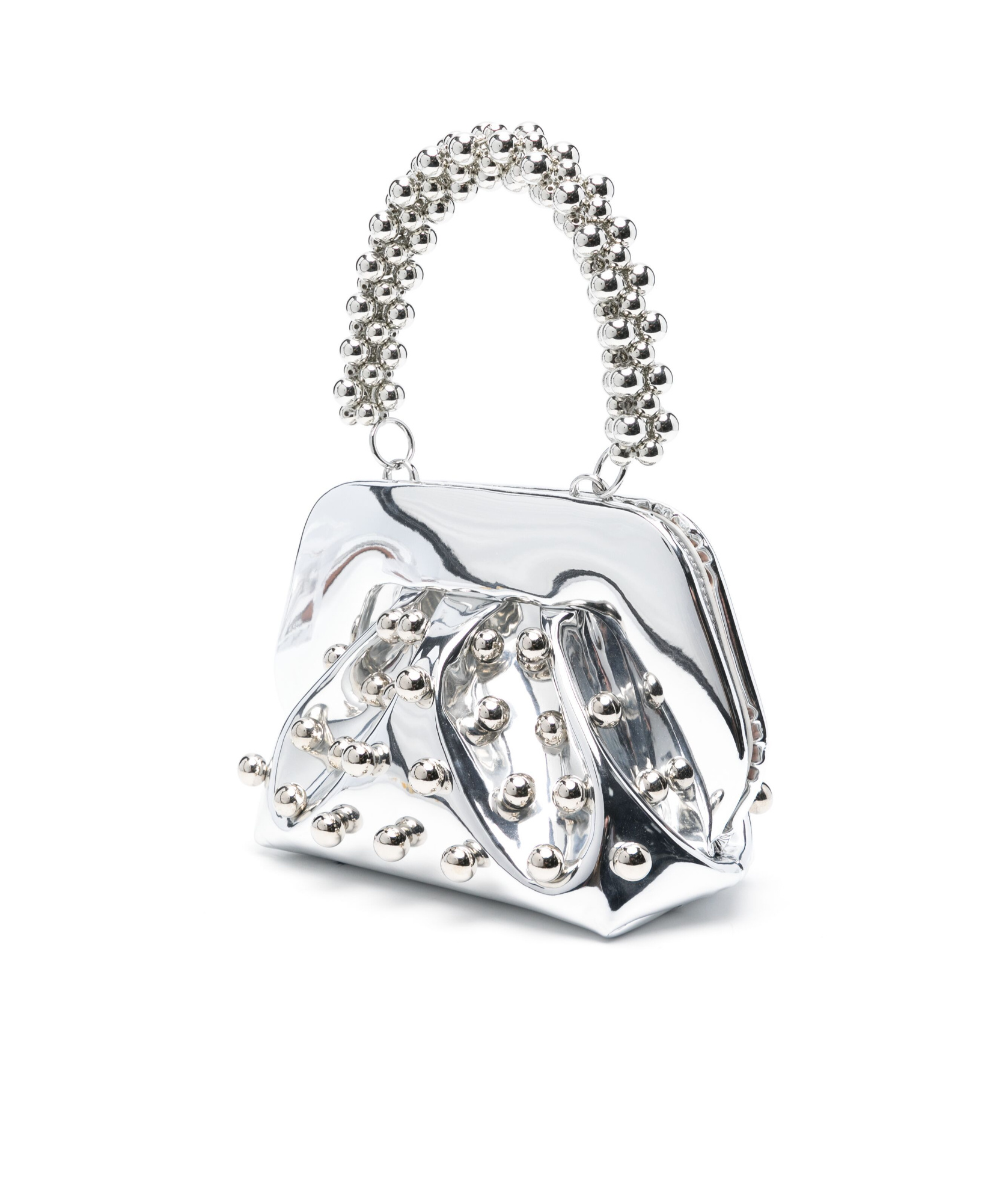Themoirè Handbag In White