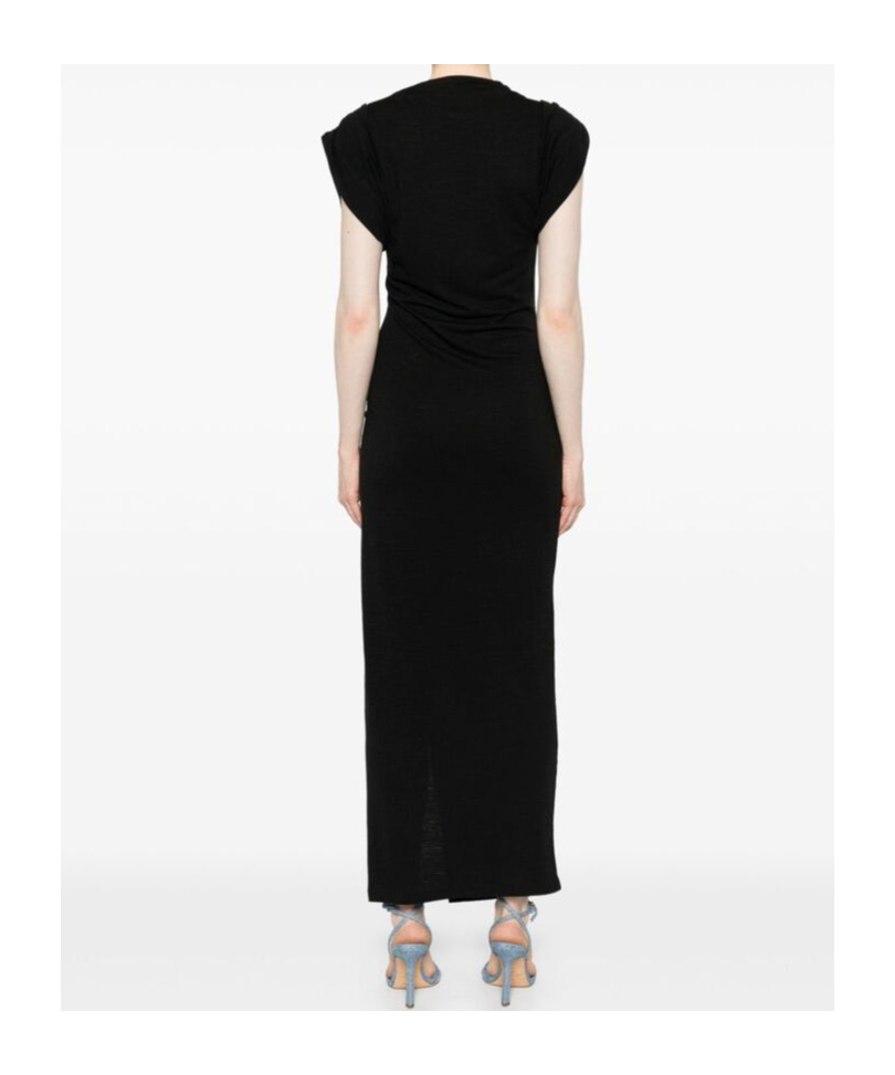 Shop Isabel Marant Étoile Isabella Midi Dress In Black