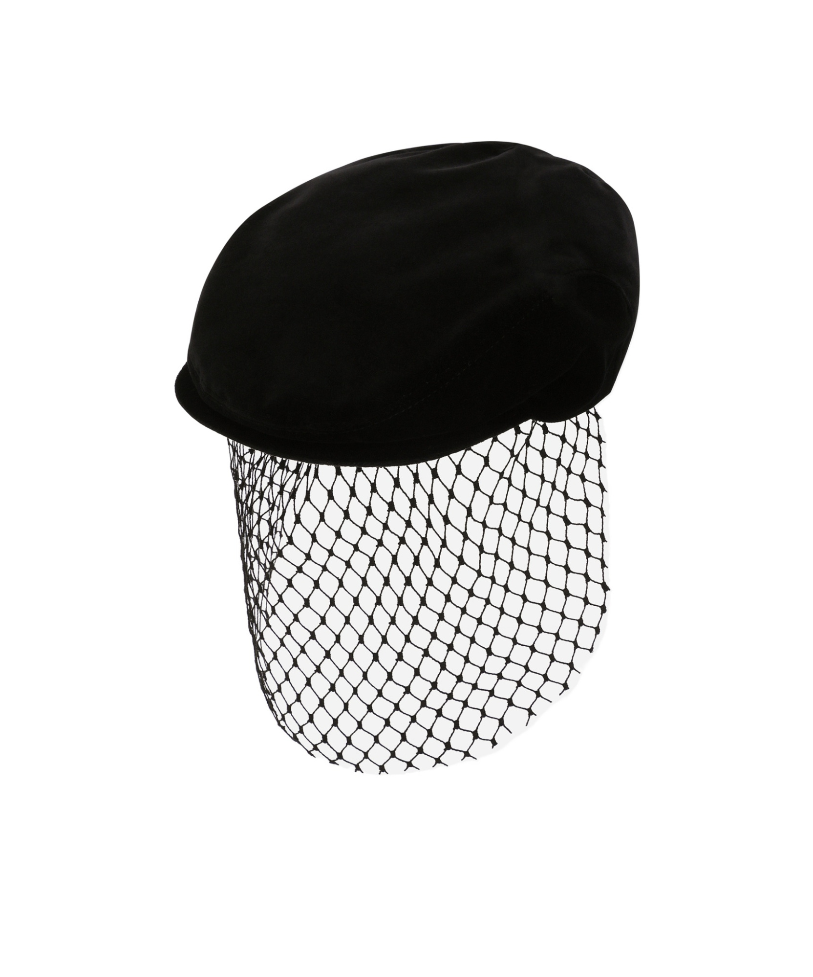 Dolce & Gabbana Cut-out Detailing Silk Blend Hat In Black
