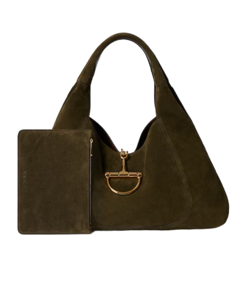 Gucci Softbit Maxi-schultertasche In Green