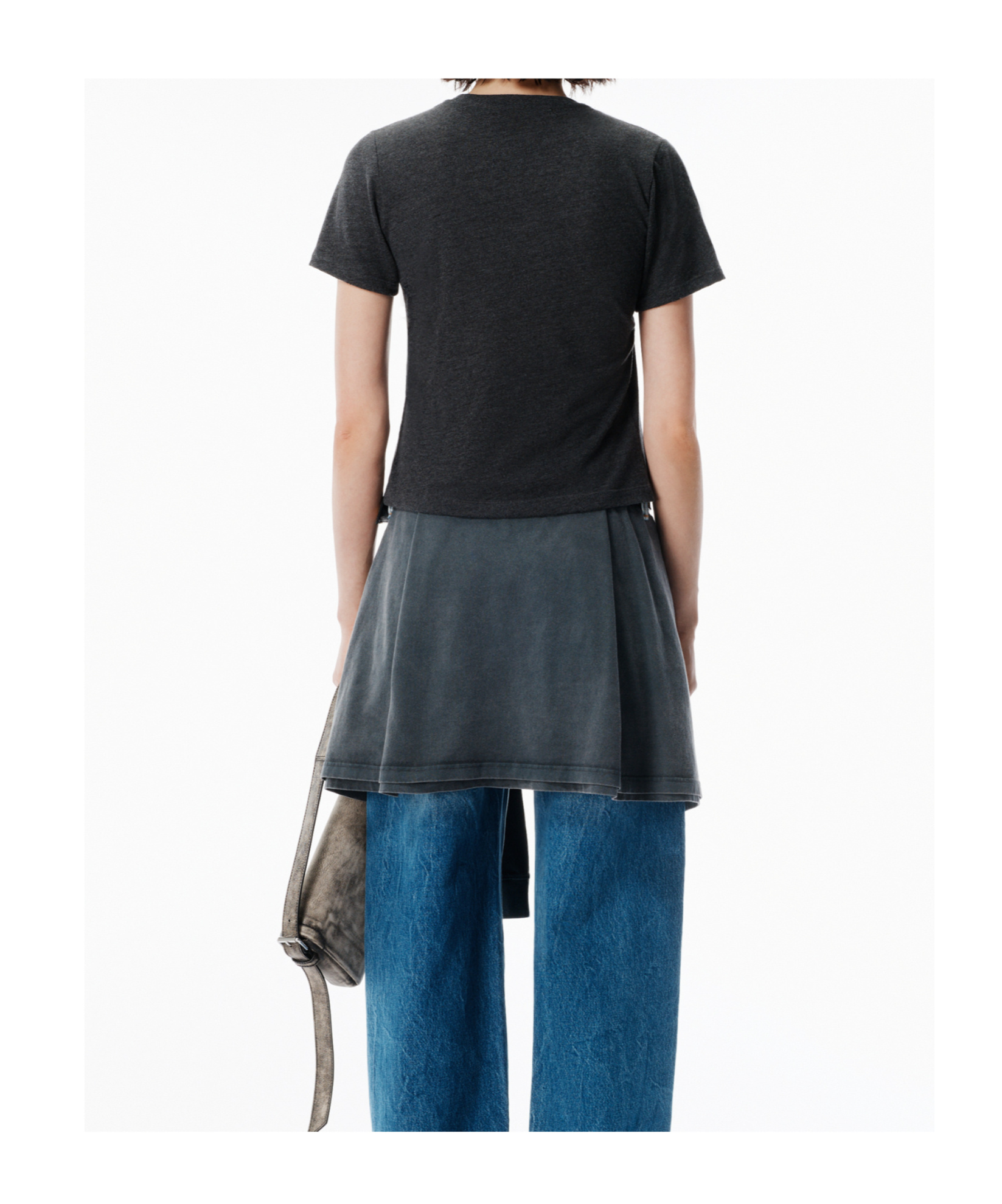 Alexander Wang Knotted Graphic T-shirt In Blue