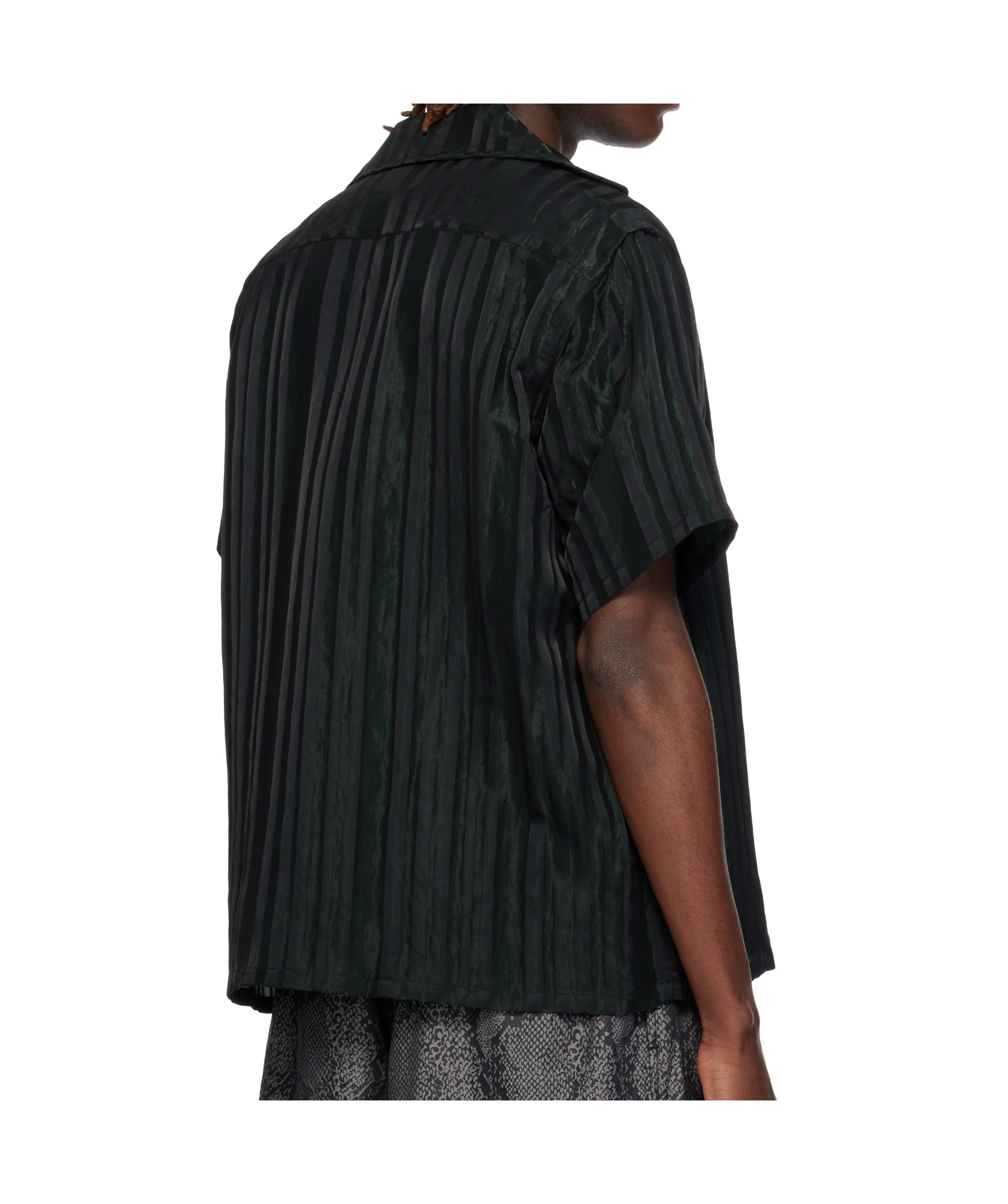 Needles Short-sleeved Circular Print Shirt In Green
