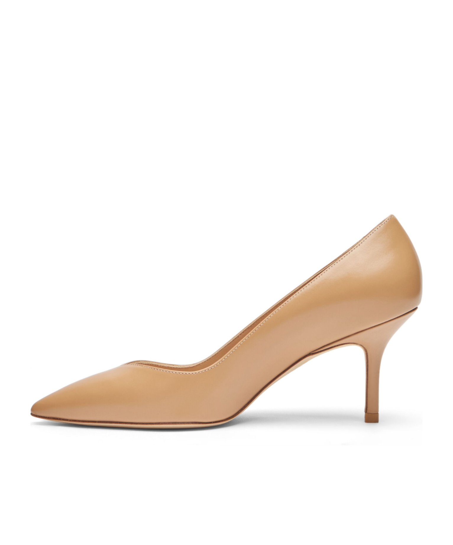 Stuart Weitzman Eva 50mm Leather Pumps In Nude