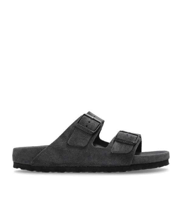 Birkenstock Arizona Double-buckle Slide Sandals In Gray