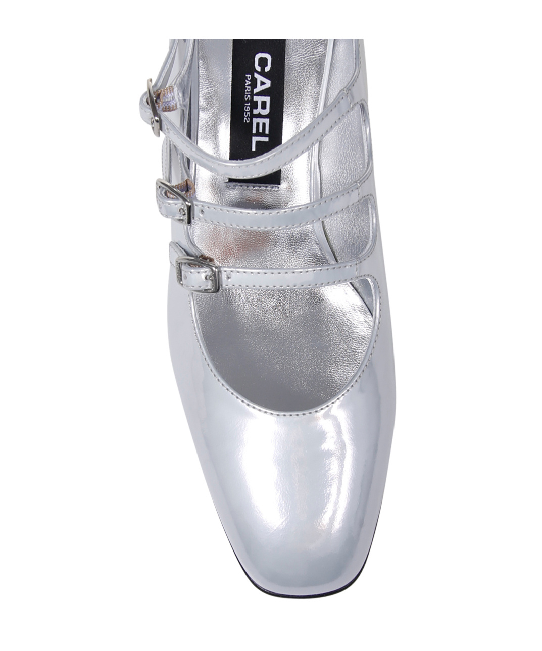 Shop Carel Paris High-heeled Mary Jane Shoes In White