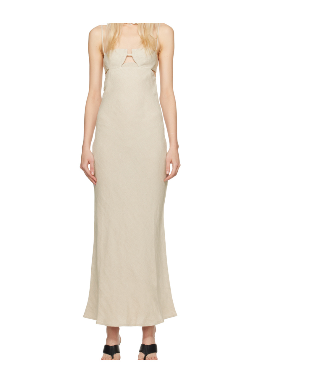 St Agni Beige Resort Maxi Dress In Neutral