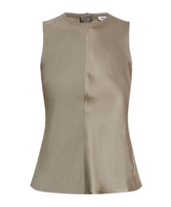 Ami Alexandre Mattiussi Ami Paris Crewneck Sleeveless Top In Nude