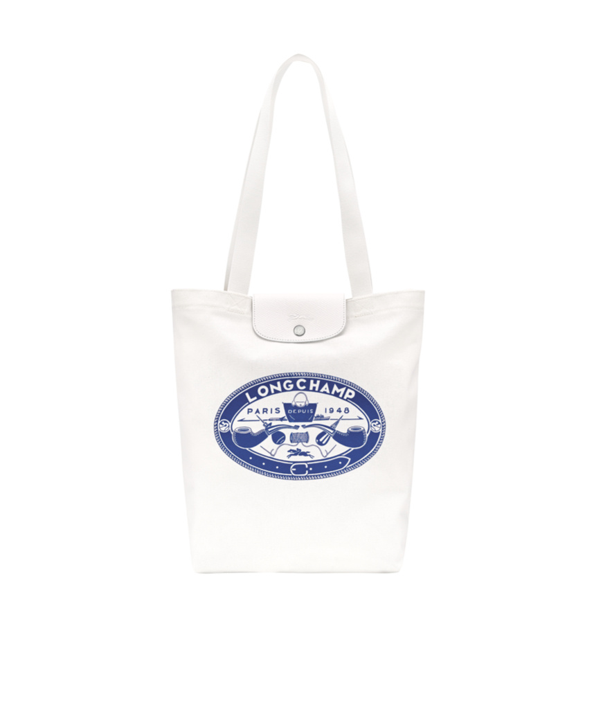 Longchamp X Constantin Riant Le Pliage Cotton Canvas Tote